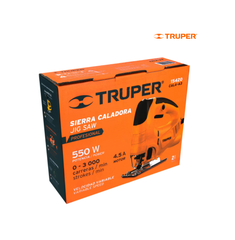Sierra Caladora Profesional 550W Truper