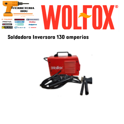 Soldadora Inversora 130 amp 110-120V Marca Wolfox wf1440