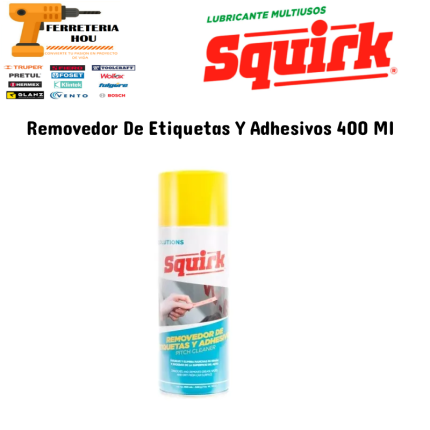 Removedor De Etiquetas Y Adhesivos 400 Ml Squirk